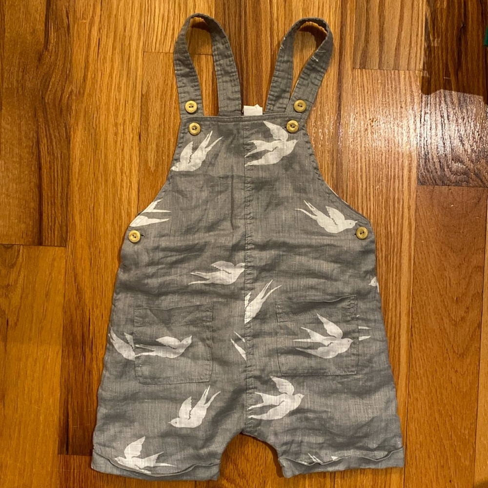 H&M linen overalls size 12-18 months
